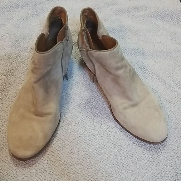 Sam Edelman Biege suede Booties 8 - Picture 1 of 5